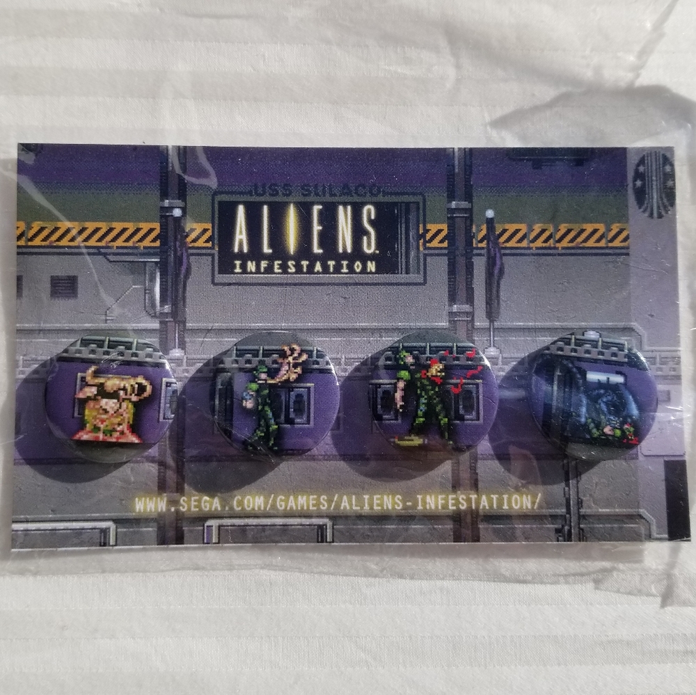 Nintendo DS Aliens Infestation 4-Button Set Retro - Picture 2 of 8